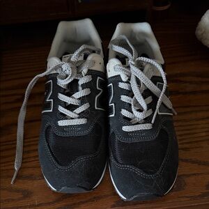 New Balance Black and White Athletic Shoes